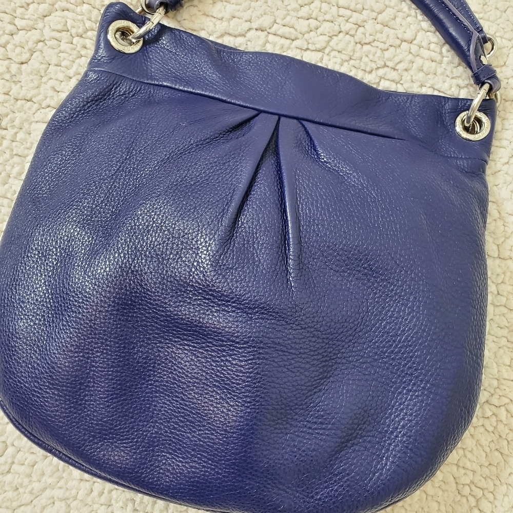 MARC BY MARC JACOBS - Classic Q Hillier Hobo Crossbody Shoulder Bag Deep Blue - Picture 6 of 15